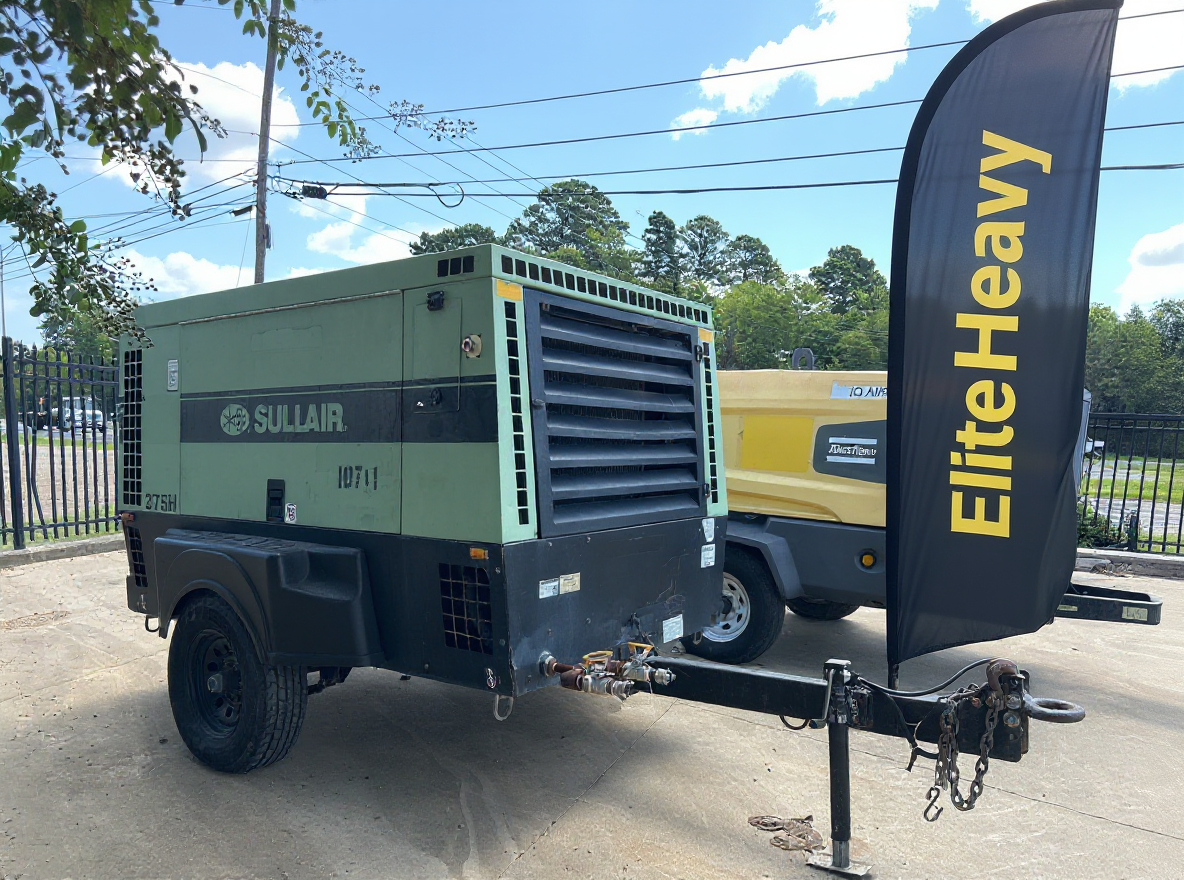 2017 Sullair 375 CFM Air Compressor thumbnail 9